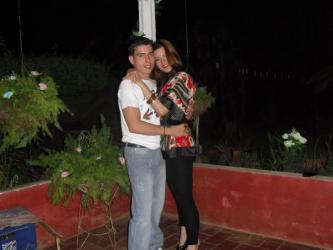 With my jounger brother