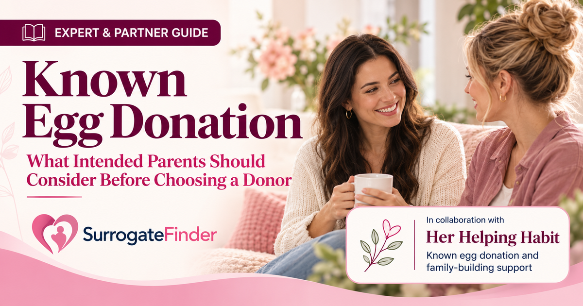Known Egg Donation: What Intended Parents Should Consider Before Choosing a Donor